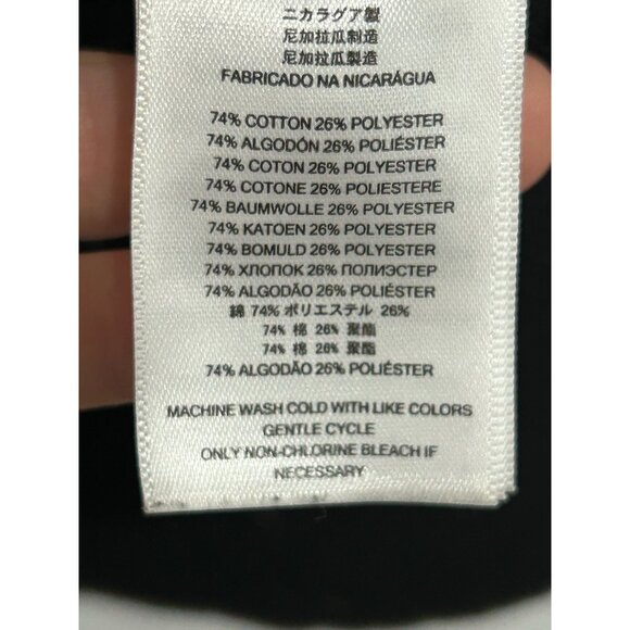 Michael Kors Zip Front Velour Jacket Black Sz Medium Long Sleeve Sportswear - Picture 8 of 11